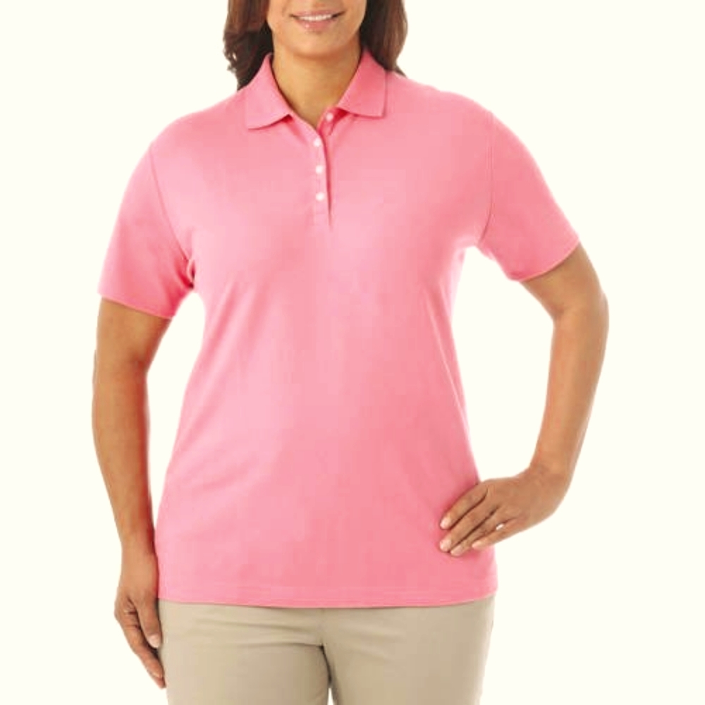 RIDERS BY LEE - Size M Womens Pink Polo Shirt